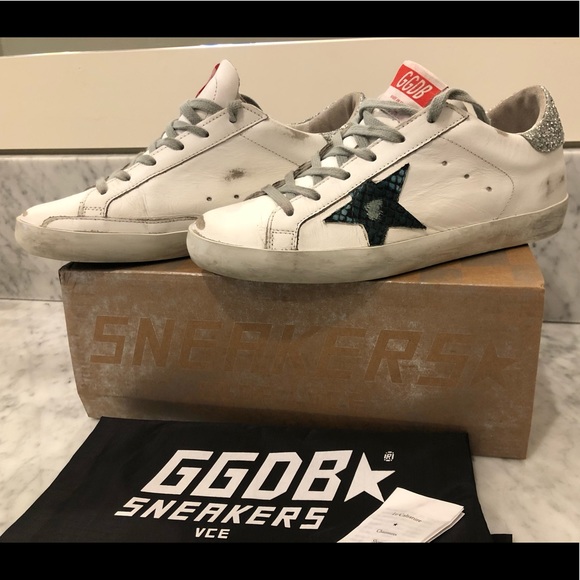 Golden Goose Shoes - Golden Goose White Snake Superstar